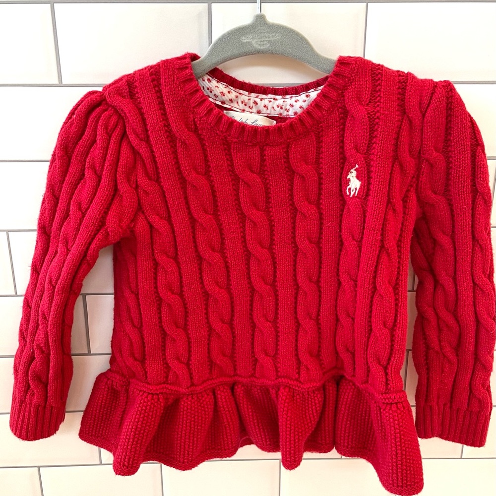 Ralph Lauren cable knit sweater 24 month